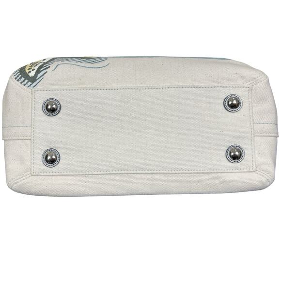 NWT Coach Starfish Beach Tote Canvas Set Zip Wallet Make Up Case Brand New Rare - Picture 15 of 16